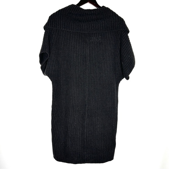 BCBGGeneration Women's Black Cowl Neck Short Sleeve Sweater Dress Size XS - Picture 2 of 11